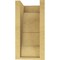 Ekena Millwork 6"W x 6"D x 12"H Wide Asheboro Rough Cedar Woodgrain TimberThane Corbel, Primed Tan CORUR06X06X12ASHRCPR - alternate 5